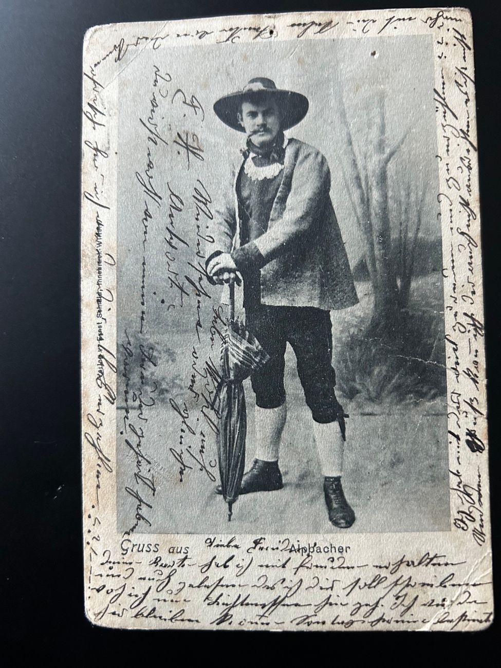 Alte Postkarte Correspndenz Karte Schweiz Postkarte