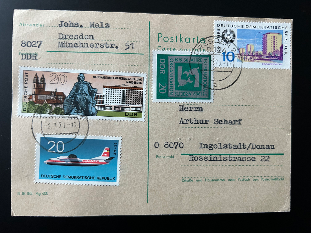 Alte Postkarte Dresden  Europa Postkarte 