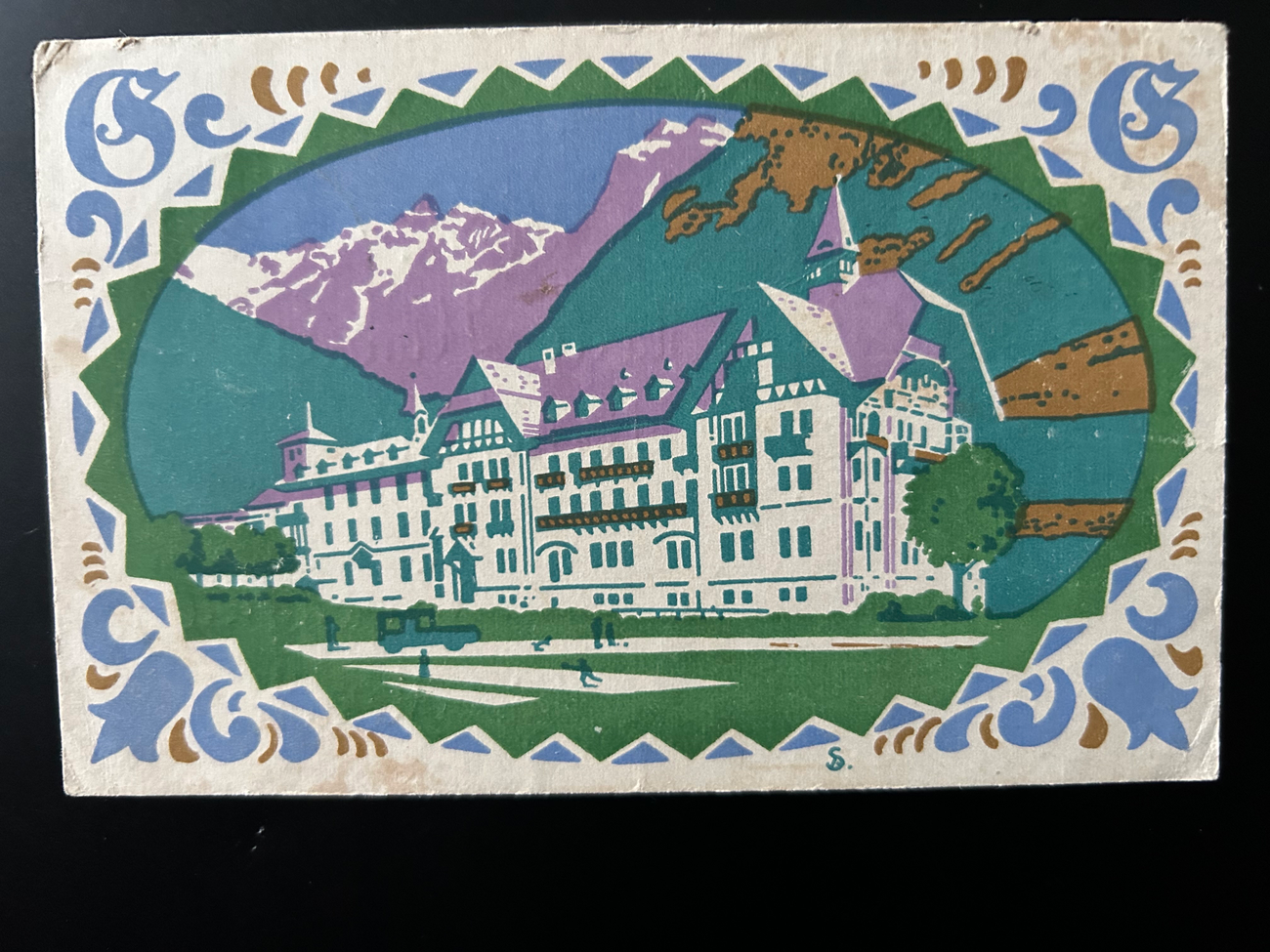 Alte Postkarte Gröbner  Schweiz Postkarte 