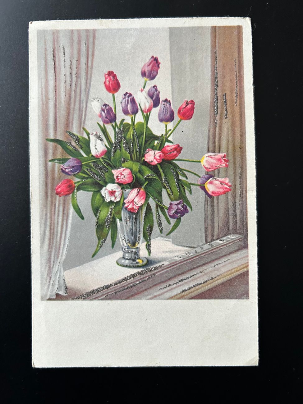 Alte Postkarte Tulpen  Europa Postkarte 