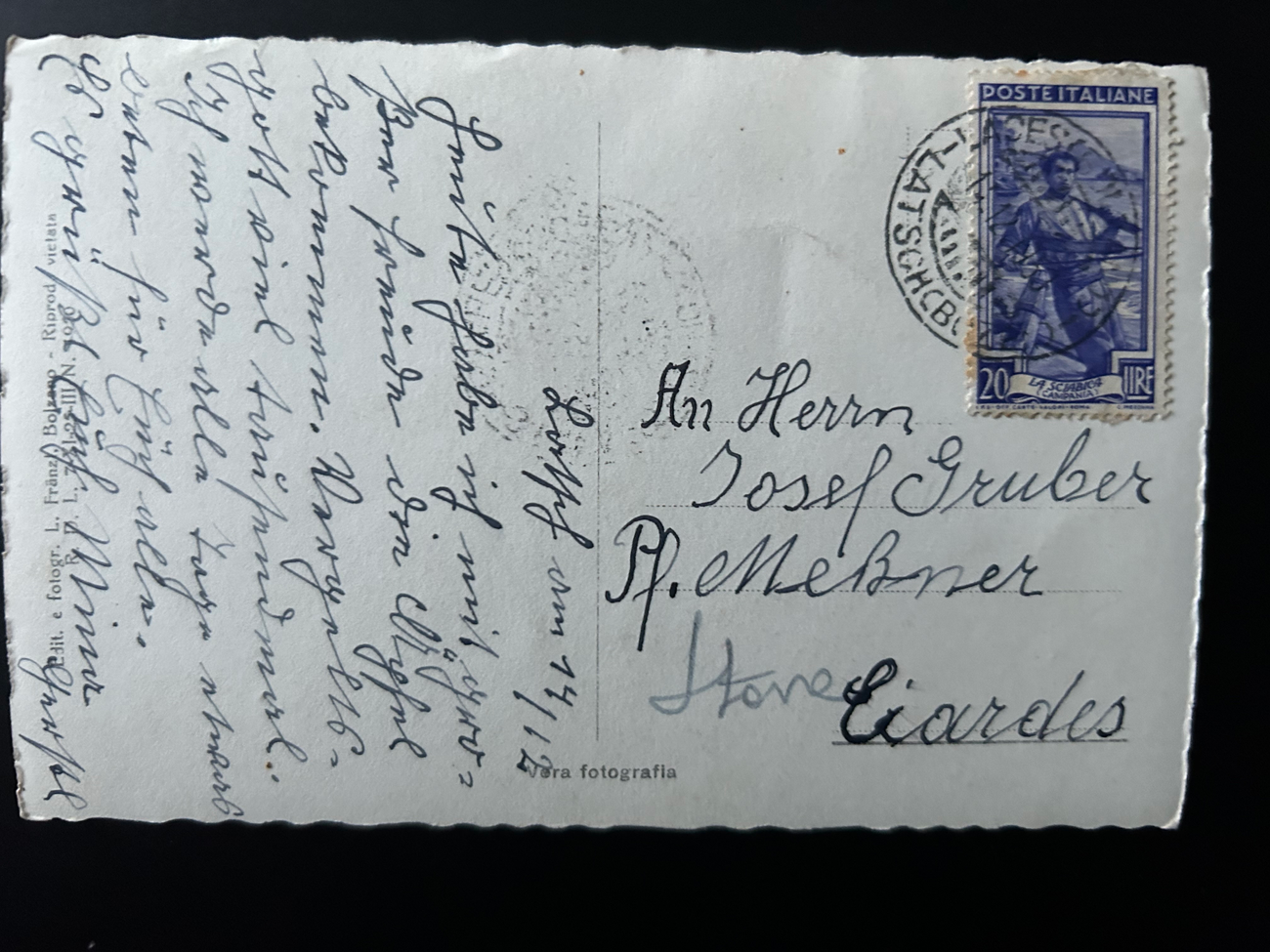 Alte Postkarte Val di  Schweiz Postkarte 