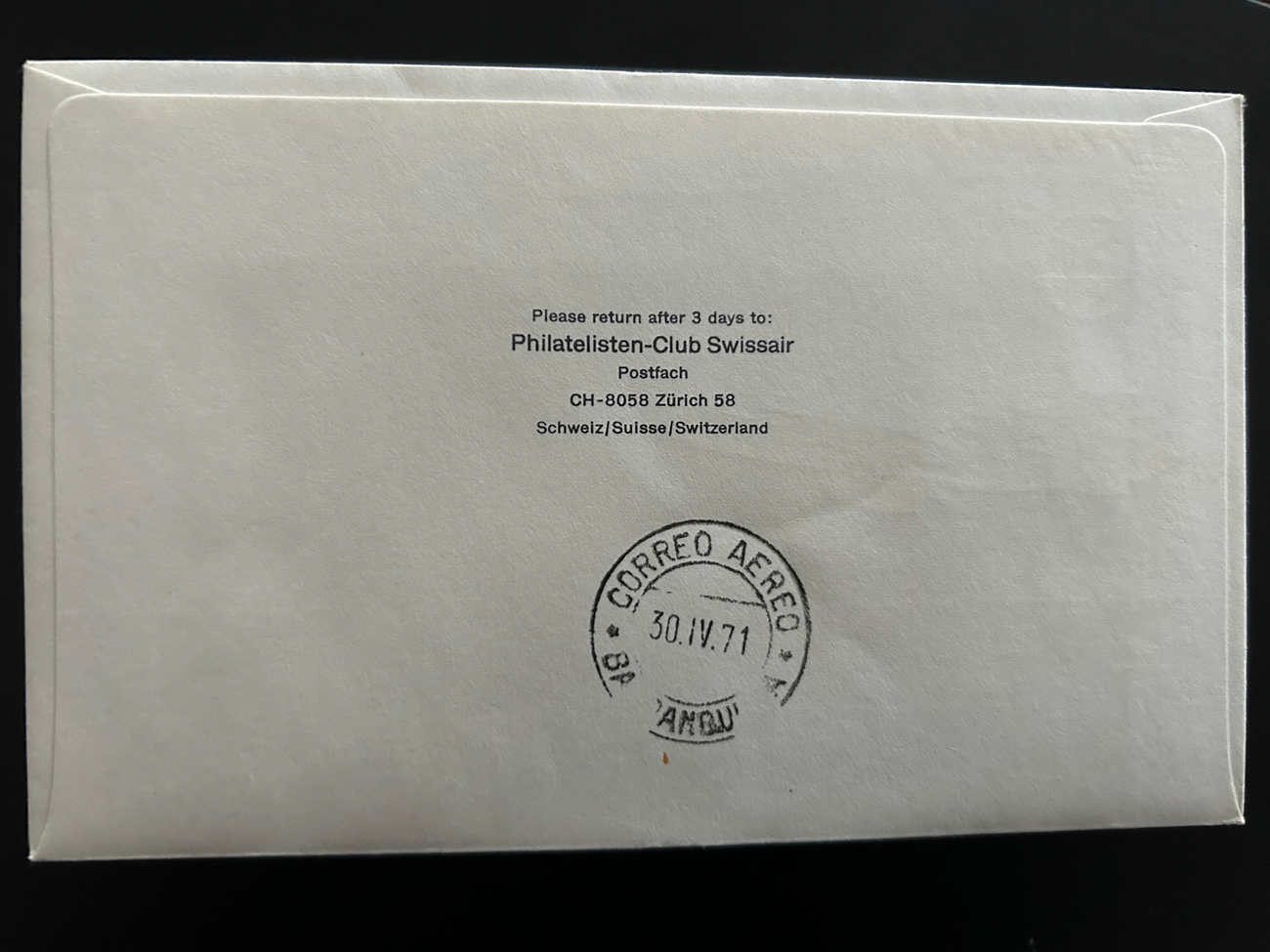 Brief AVIANCA Flugpost 1971 3 Avianca Briefe