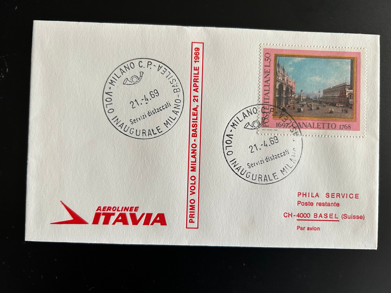 Brief Swissair 165 -  - Swissair - Briefe - Philatelisten