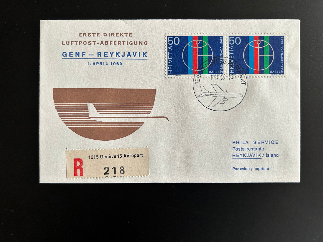 Brief Swissair 166 -  - Swissair - Briefe - Philatelisten