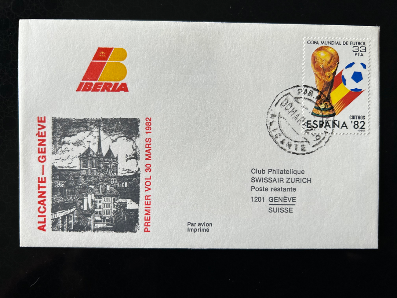 Brief Swissair 236  Swissair Briefe Philatelisten