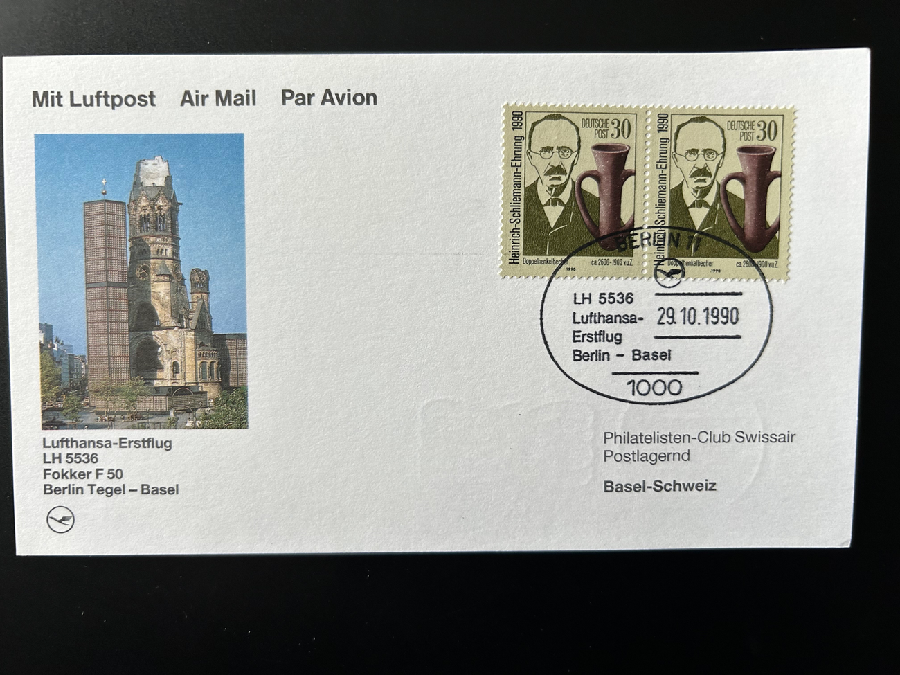 Brief AVIANCA Flugpost 1971  Avianca Briefe 