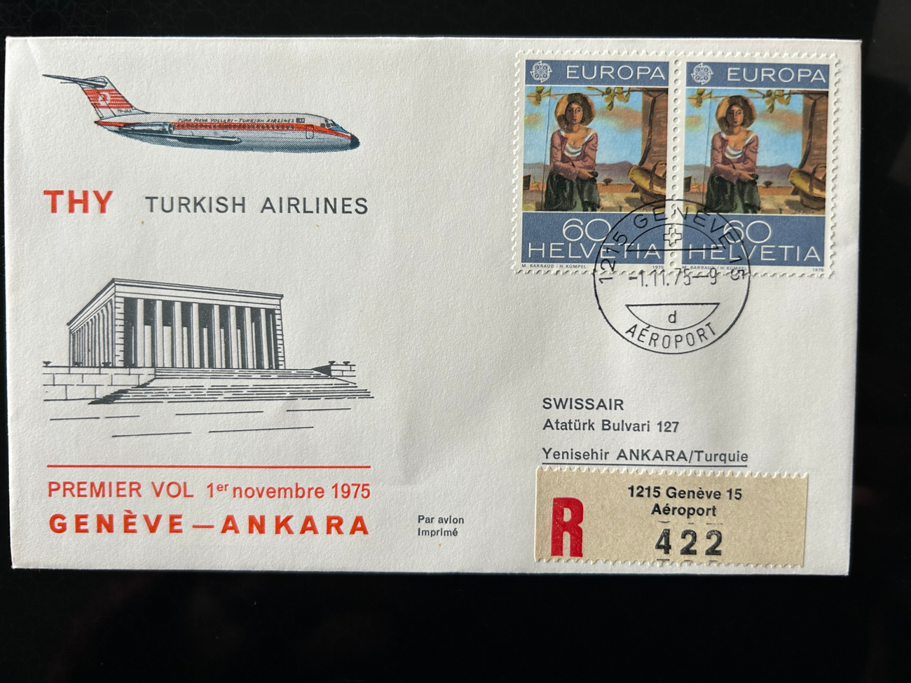 Brief Swissair S 17 -  - Swissair - Briefe - 