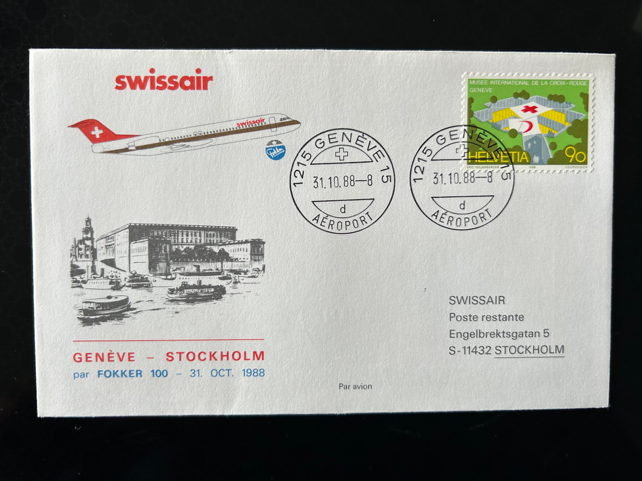 Brief Swissair S 21 -  - Swissair - Briefe - 