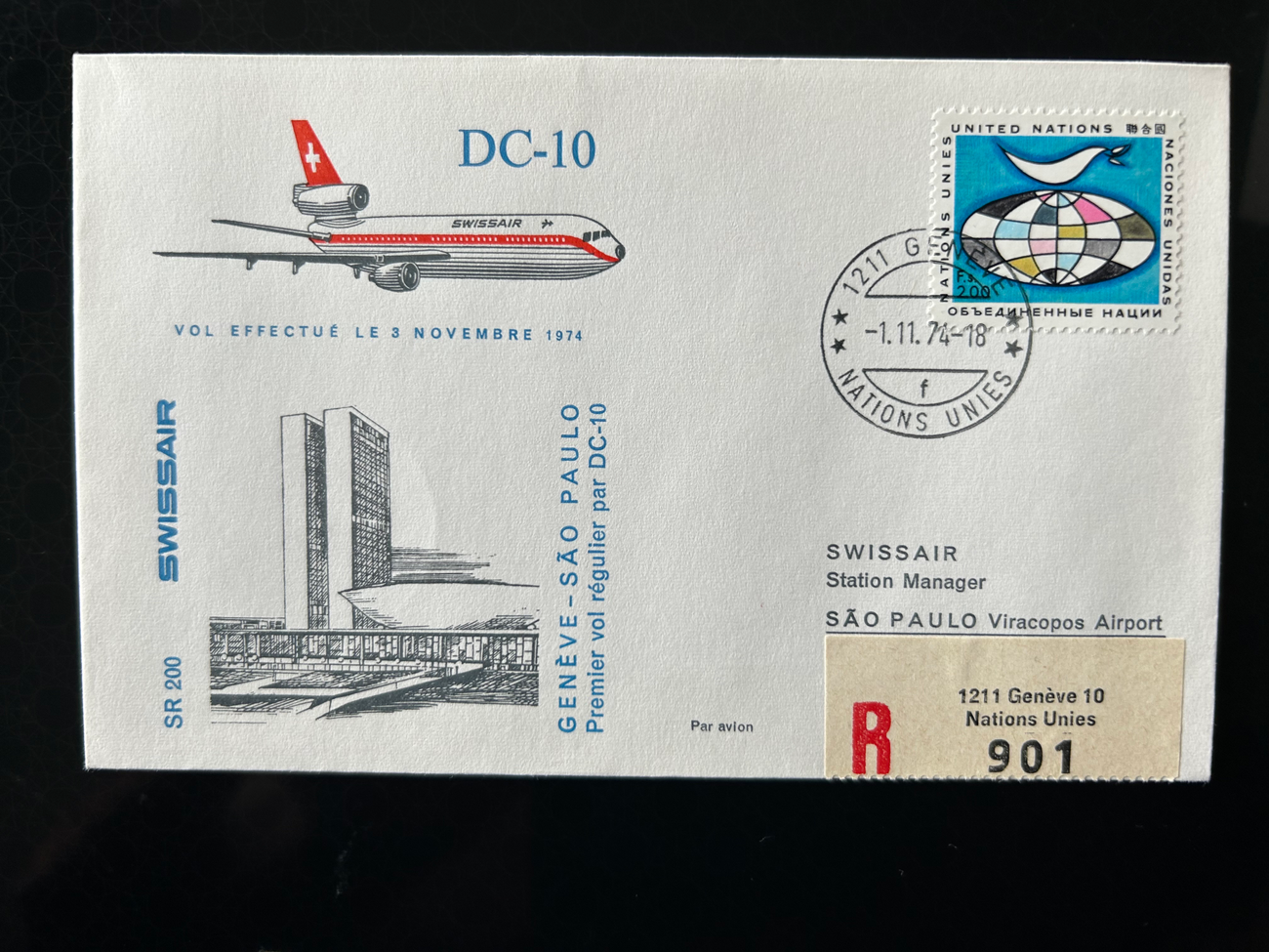 Brief Swissair S 22 -  - Swissair - Briefe - 