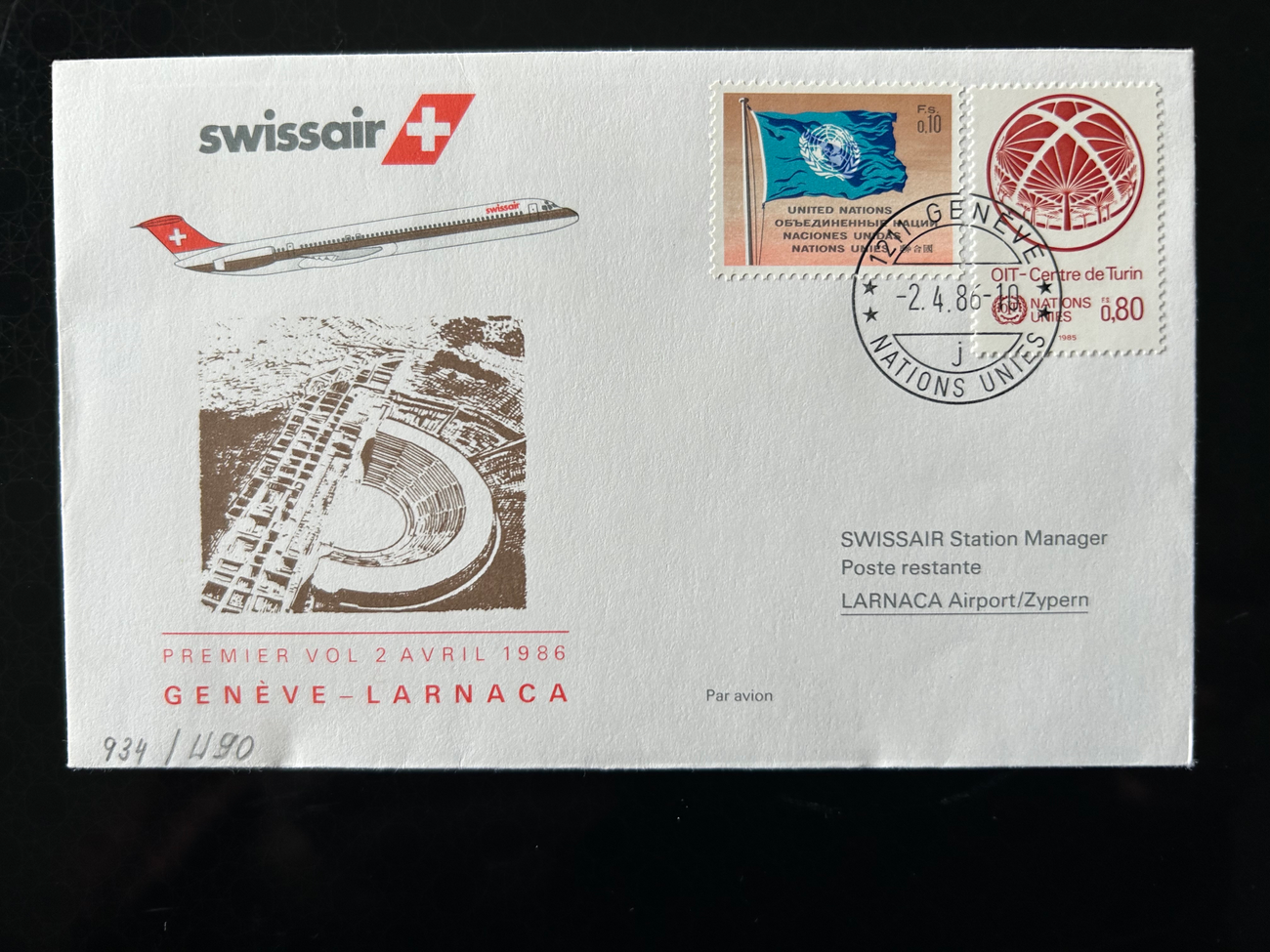 Swissair Flugzeug DC-10  Swissair Flugzeuge 