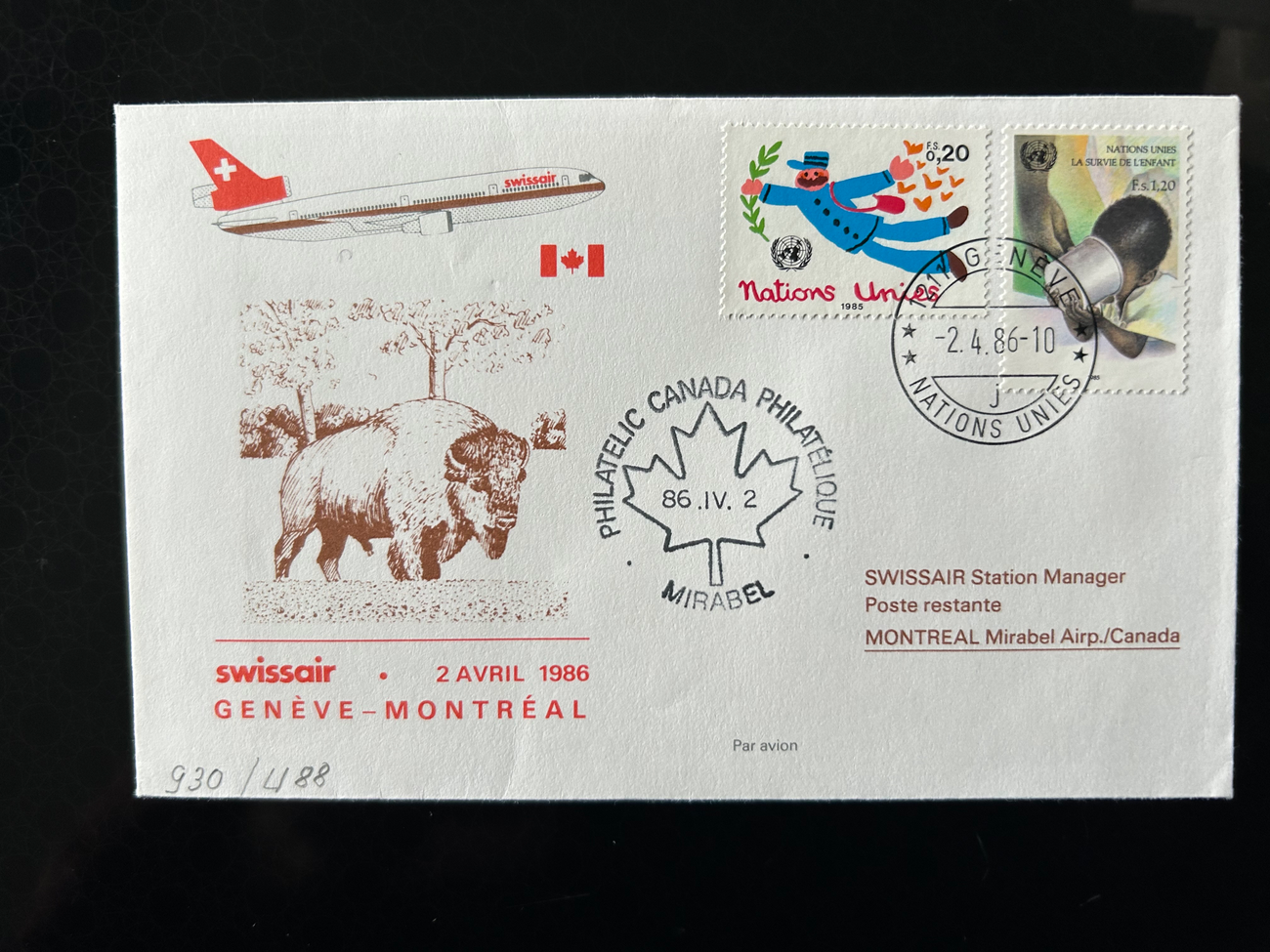 Swissair Flugzeug DC-10  Swissair Flugzeuge 