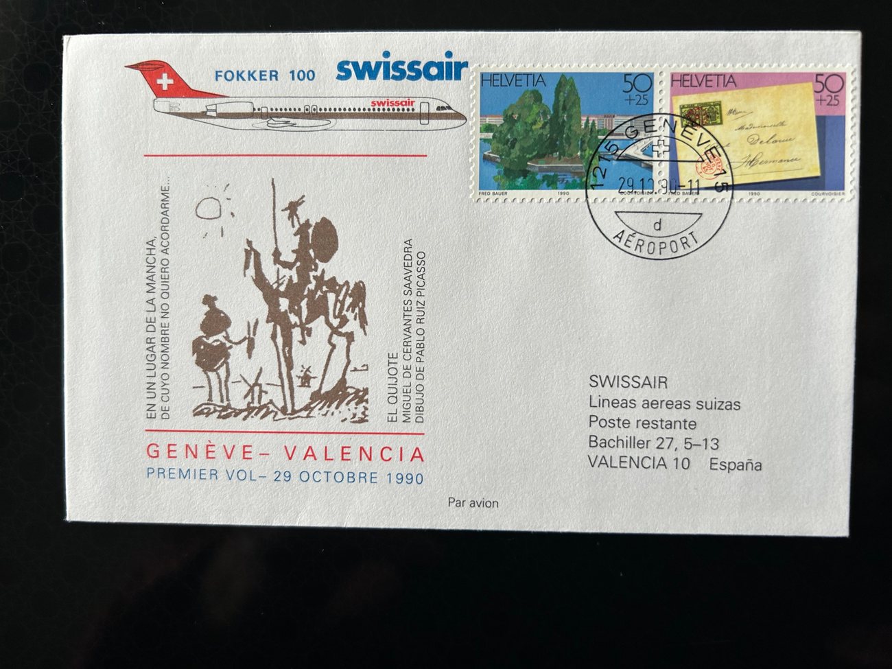 Brief Swissair S 47 -  - Swissair - Briefe - 