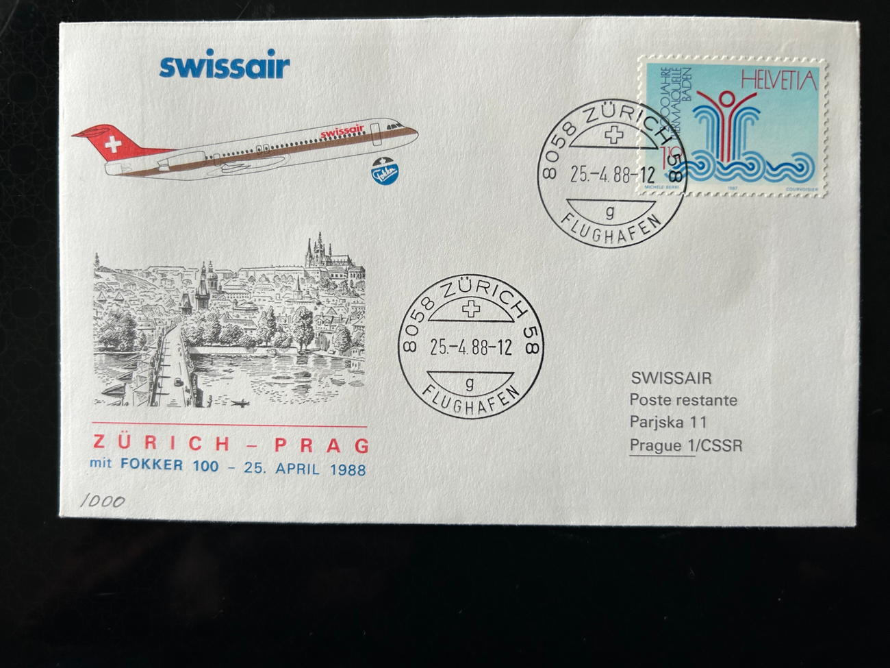 Brief Swissair S 49 -  - Swissair - Briefe - 