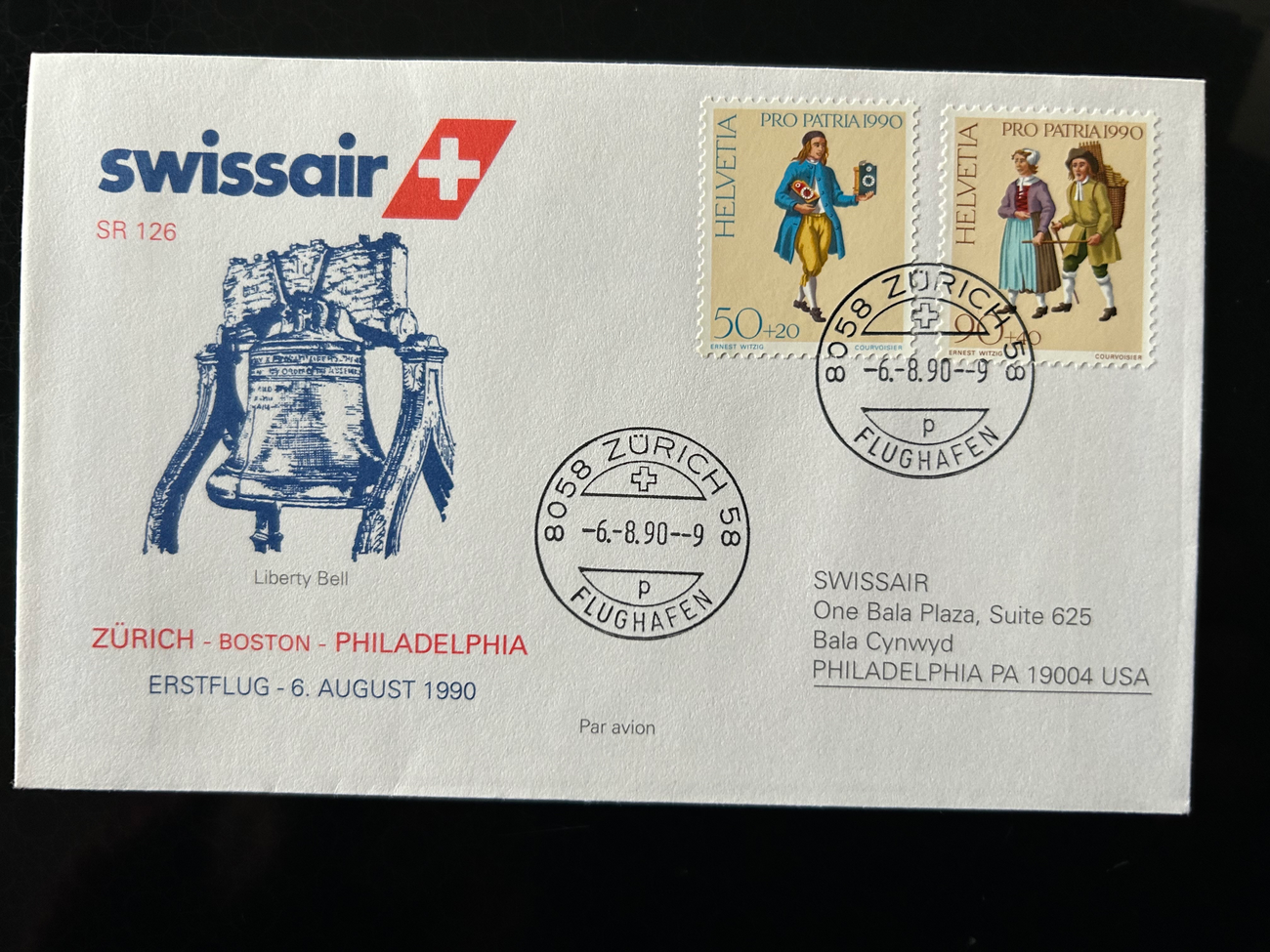 Brief Swissair S 53 -  - Swissair - Briefe - 