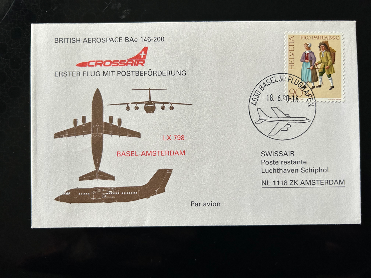 Brief Swissair S 54 -  - Swissair - Briefe - 