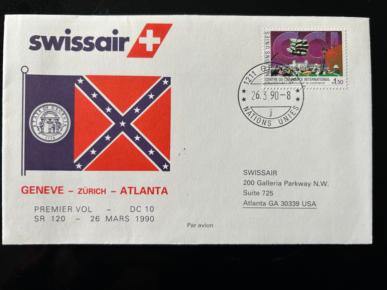 Brief Swissair S 55 -  - Swissair - Briefe - 