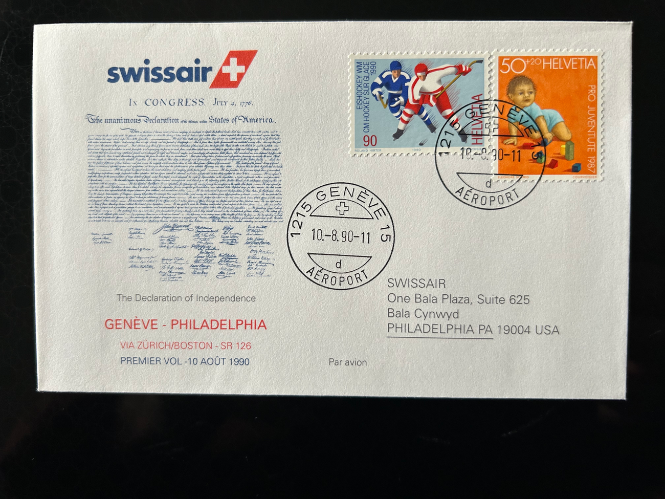 Brief Swissair S 58 -  - Swissair - Briefe - 