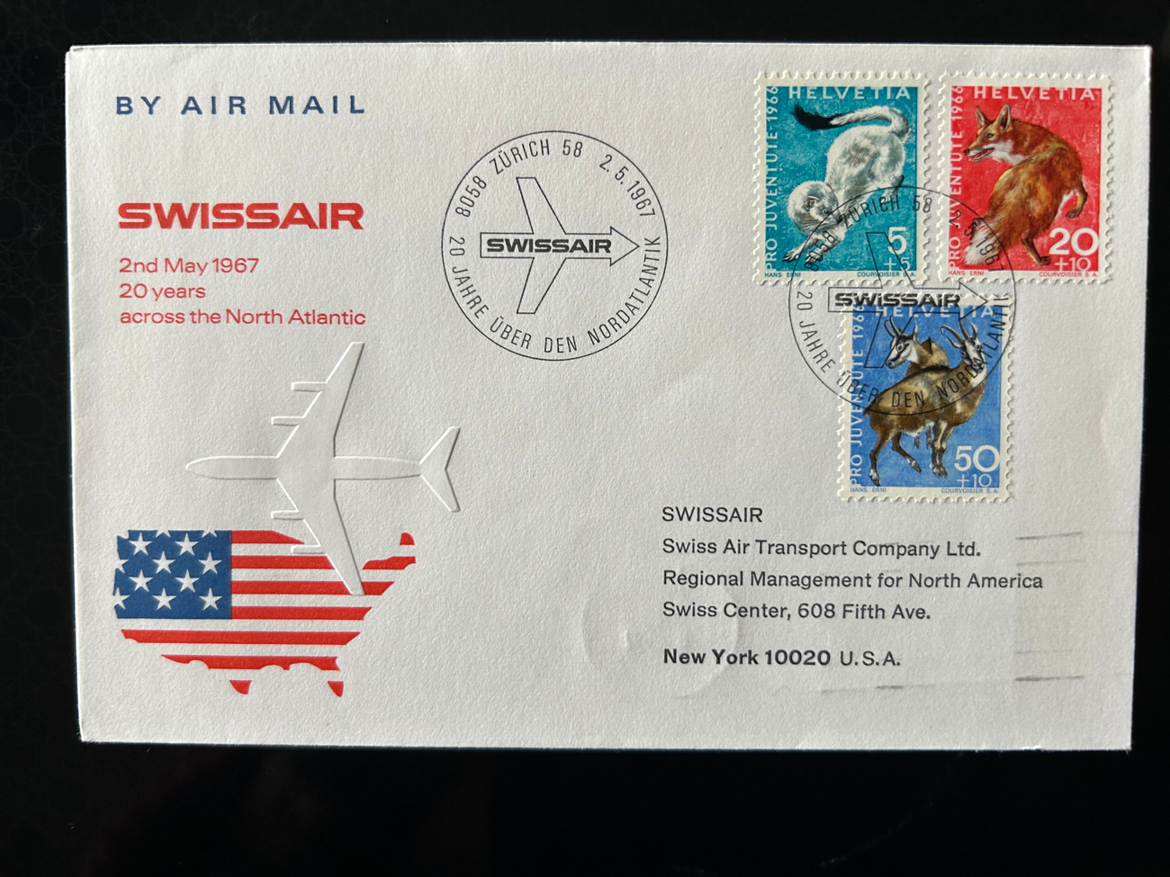 Brief Swissair S 60  Swissair Briefe 