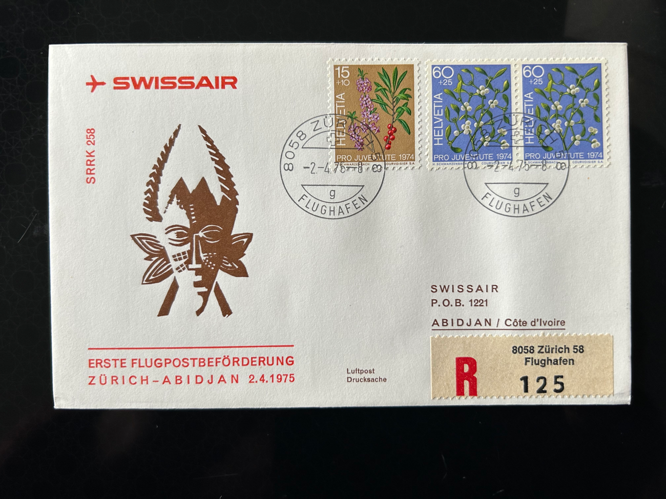 Brief Swissair S 62  Swissair Briefe 