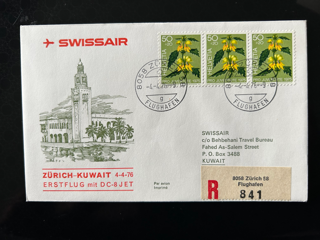 Brief Swissair S  63  Swissair Briefe 