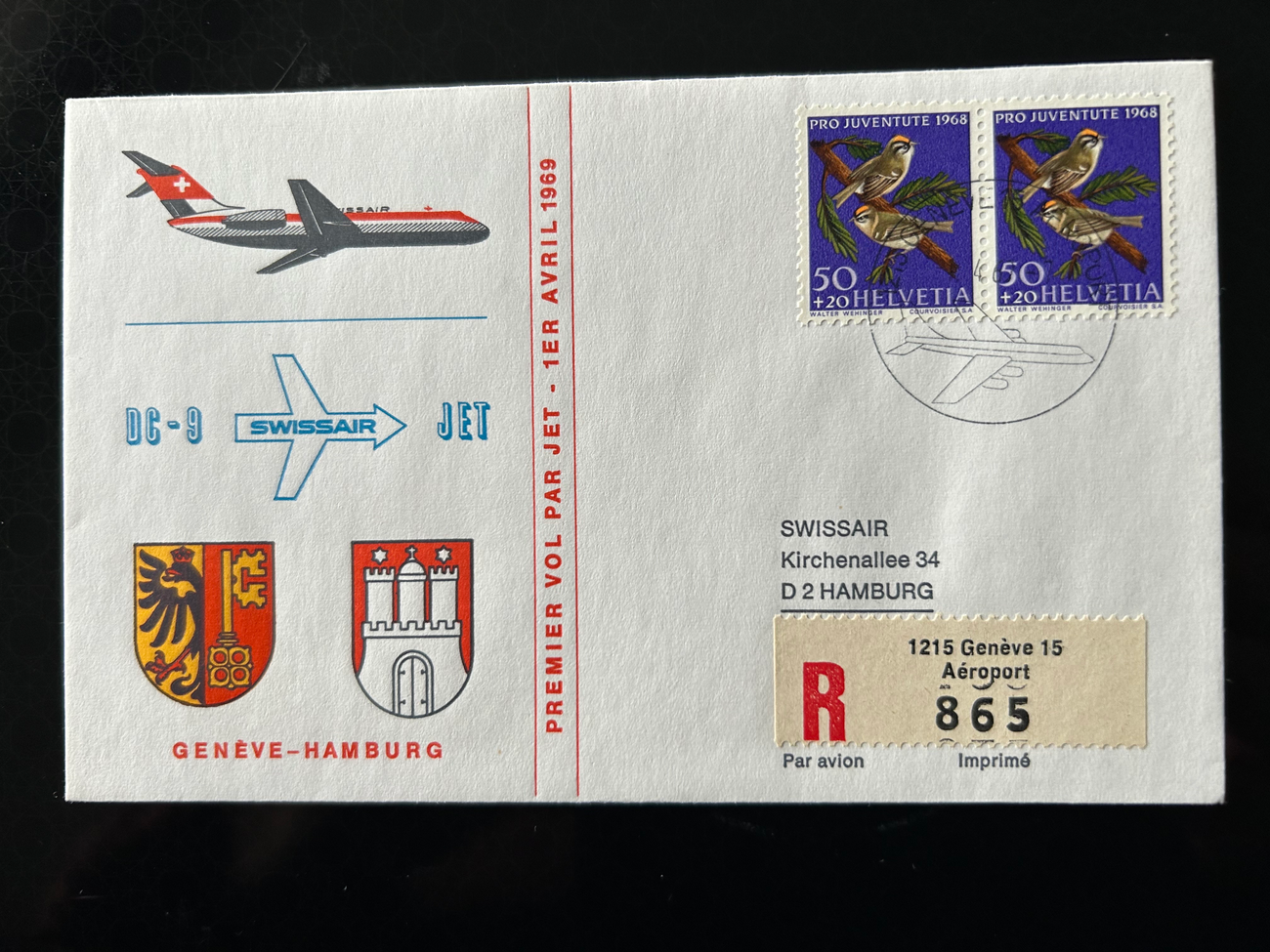 Brief Swissair S 64  Swissair Briefe 