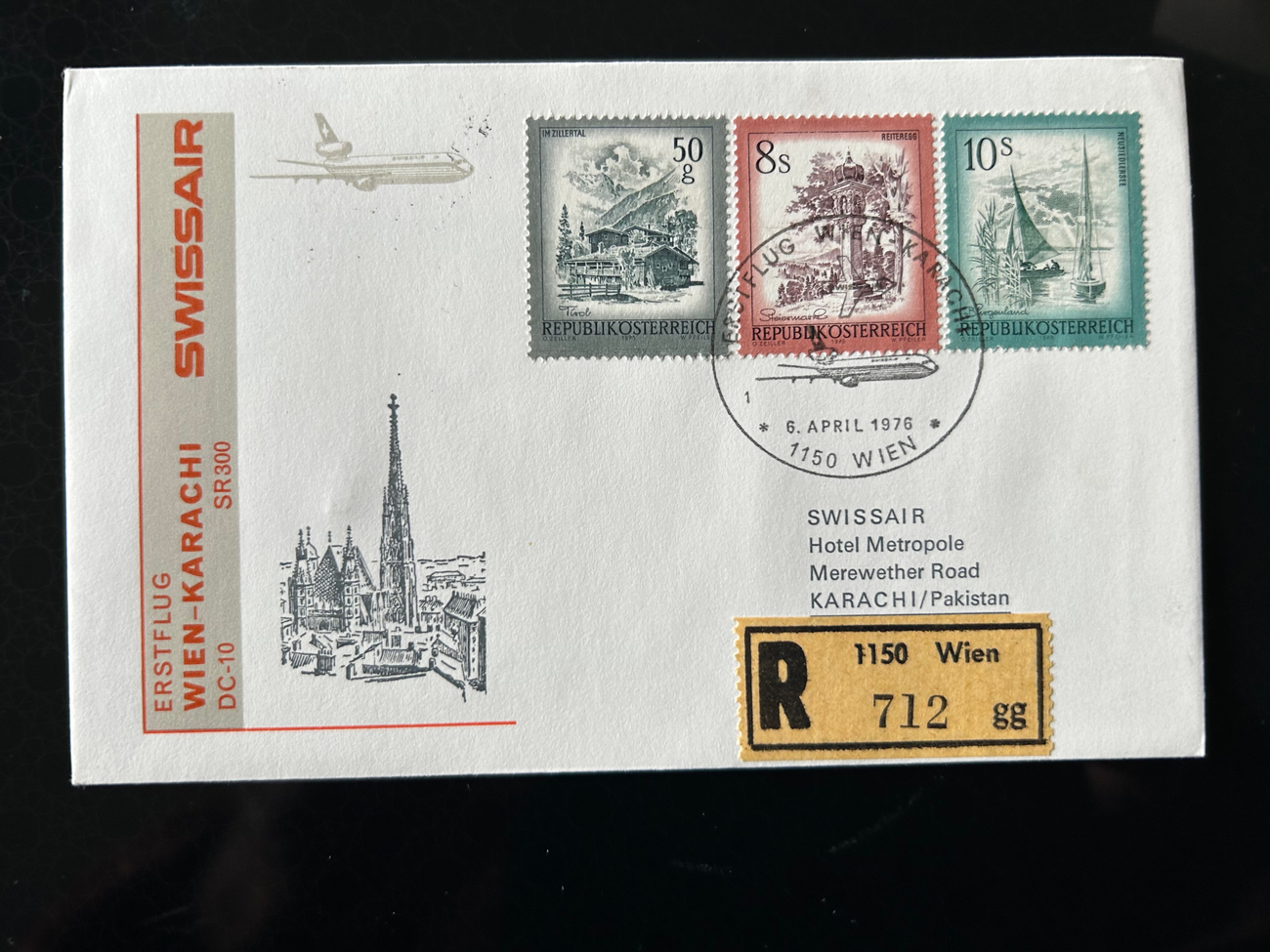 Brief Swissair S 66  Swissair Briefe 