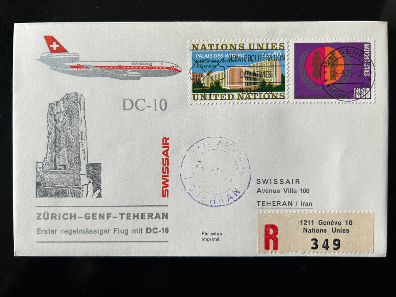 Brief Swissair S 69  Swissair Briefe 