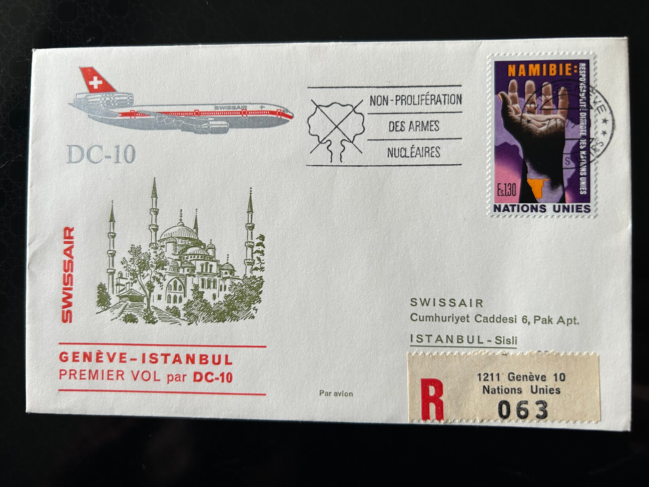 Brief Swissair S 70  Swissair Briefe 