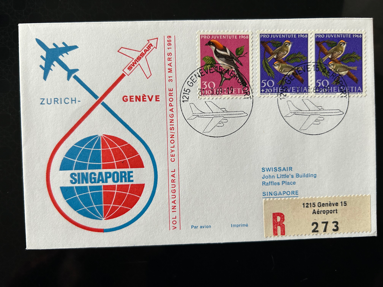 Brief Swissair S 74  Swissair Briefe 