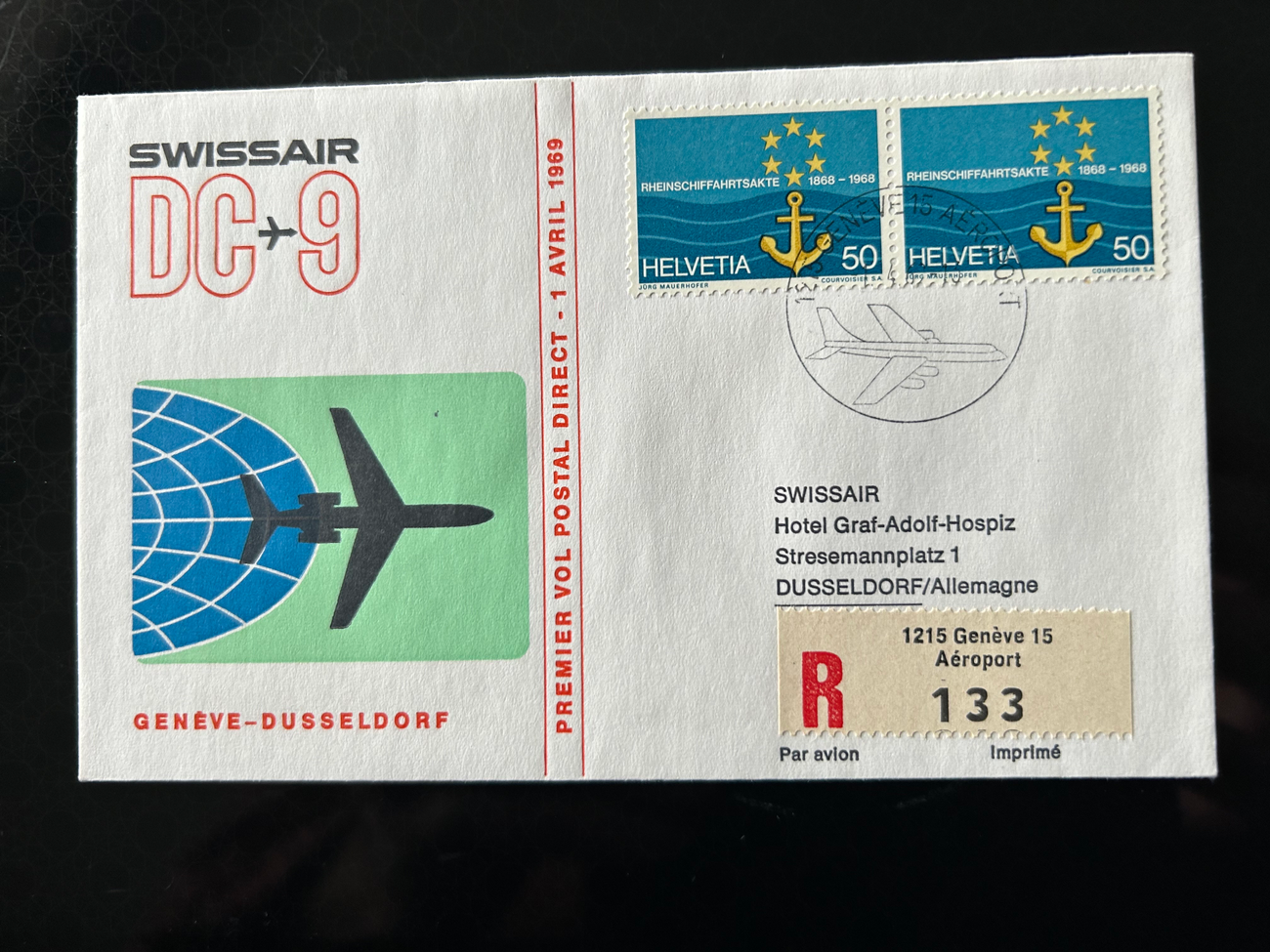 Brief Swissair S 76  Swissair Briefe 