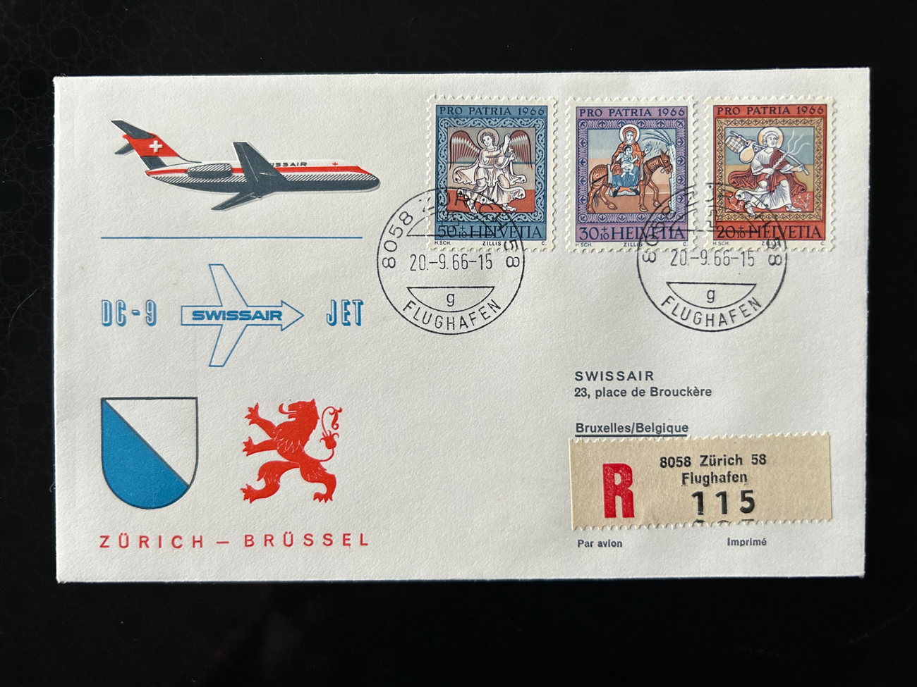 Brief Swissair S 77  Swissair Briefe 