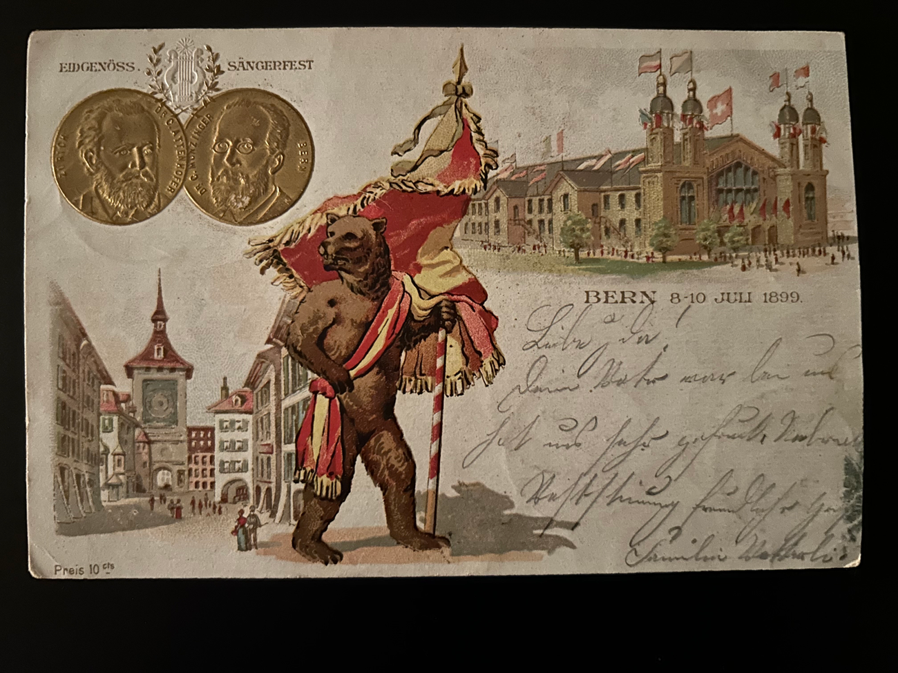 Postkarte Bern 1898  Schweiz Postkarte Bern