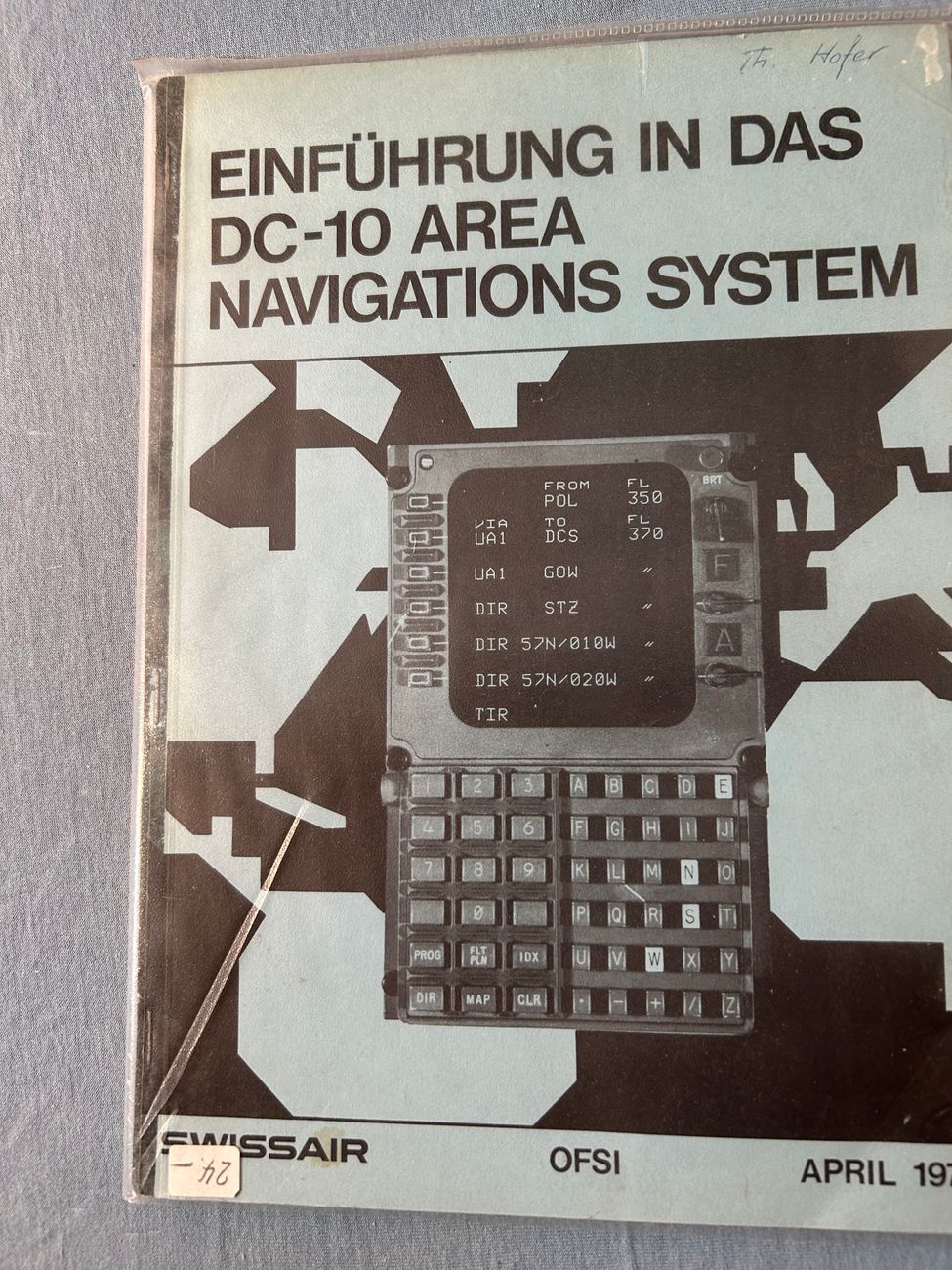 Swissair DC-10 Navigation System -  - Swissair - Bücher - 