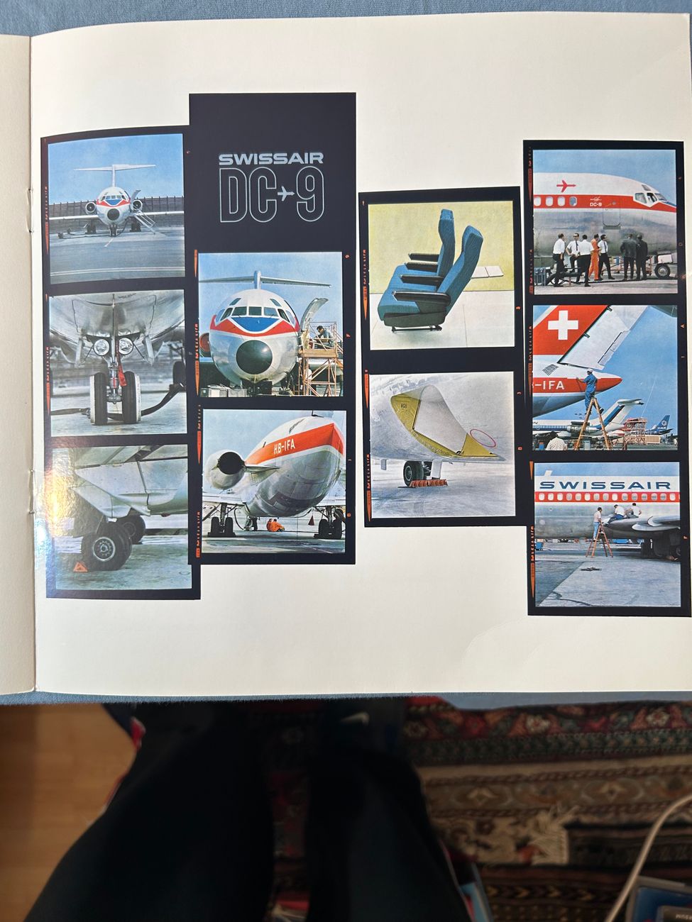 Swissair DC-6  Swissair Werbung 