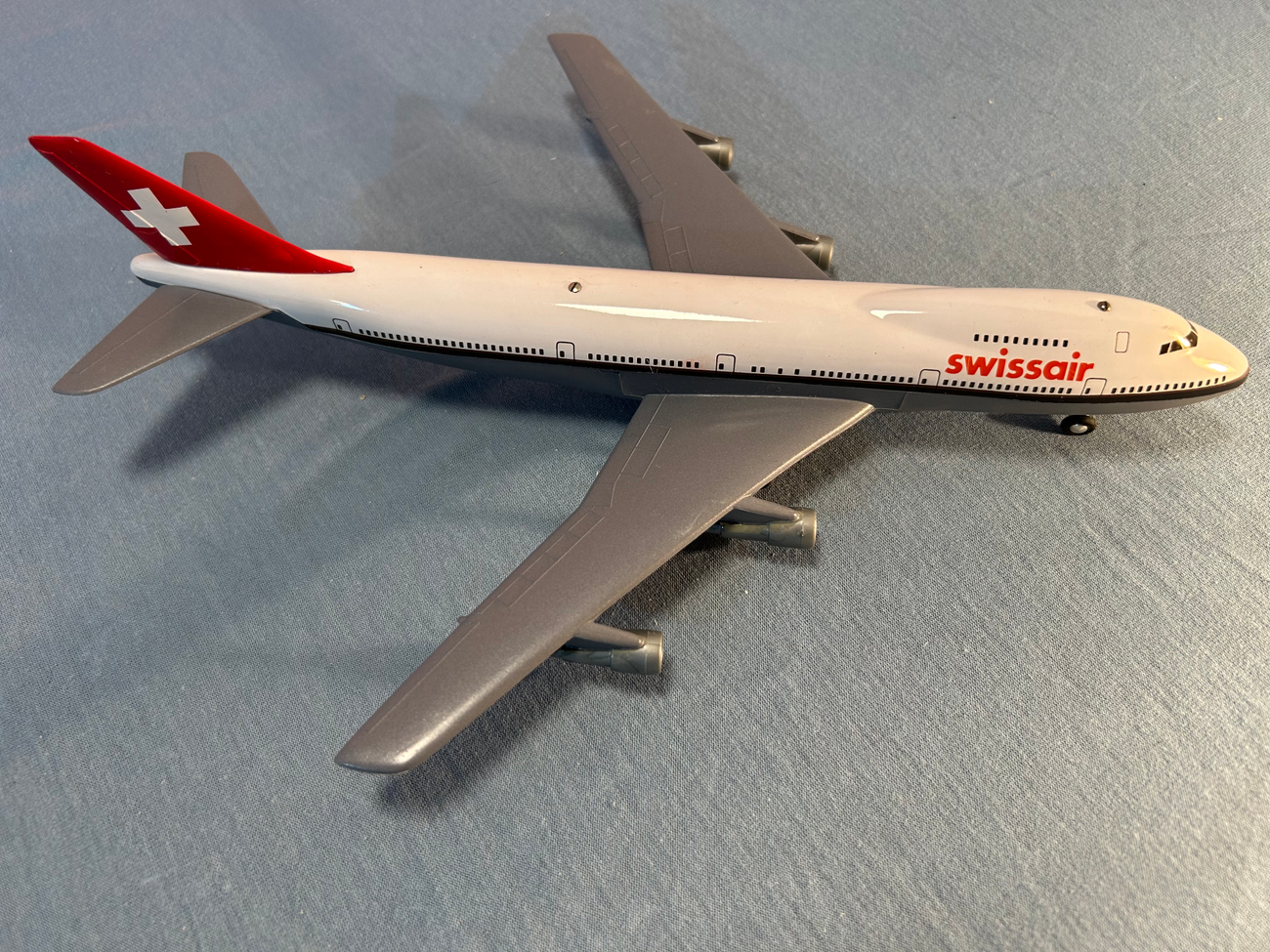 Swissair Flugzeug Boeing 747 Kunststoff Made in Germany  Swissair Flugzeuge 