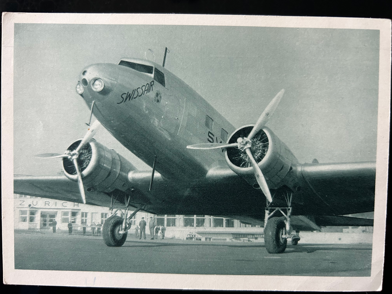 Swissair Postkarte 15  Swissair Postkarte 