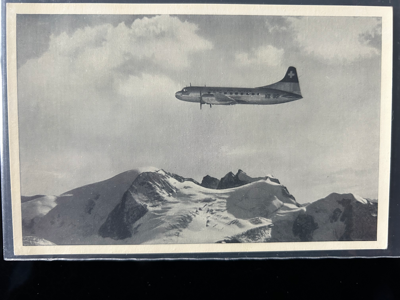 Swissair Postkarte 9  Swissair Postkarte 