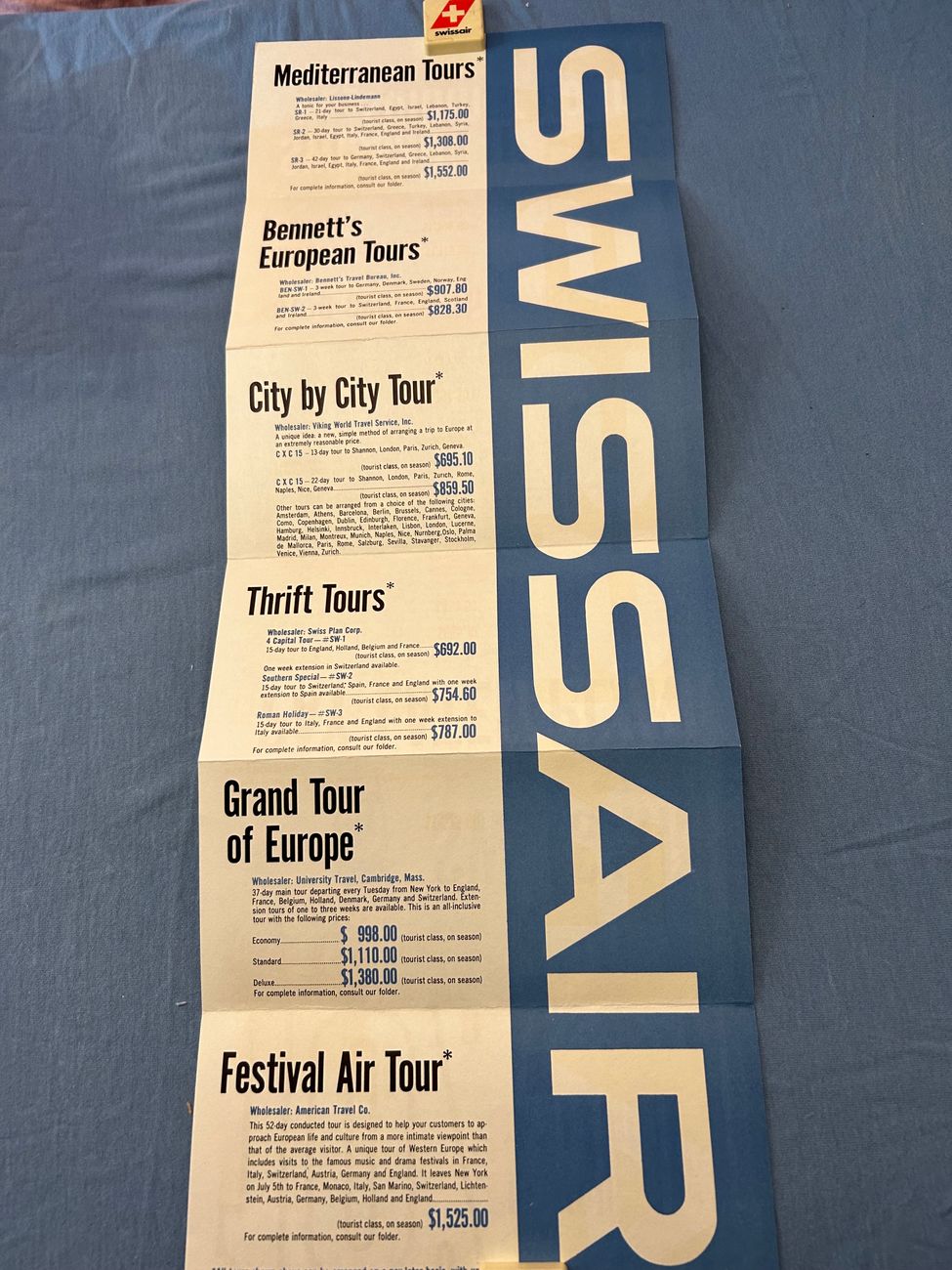 Swissair Werbung 13  Swissair Werbung 