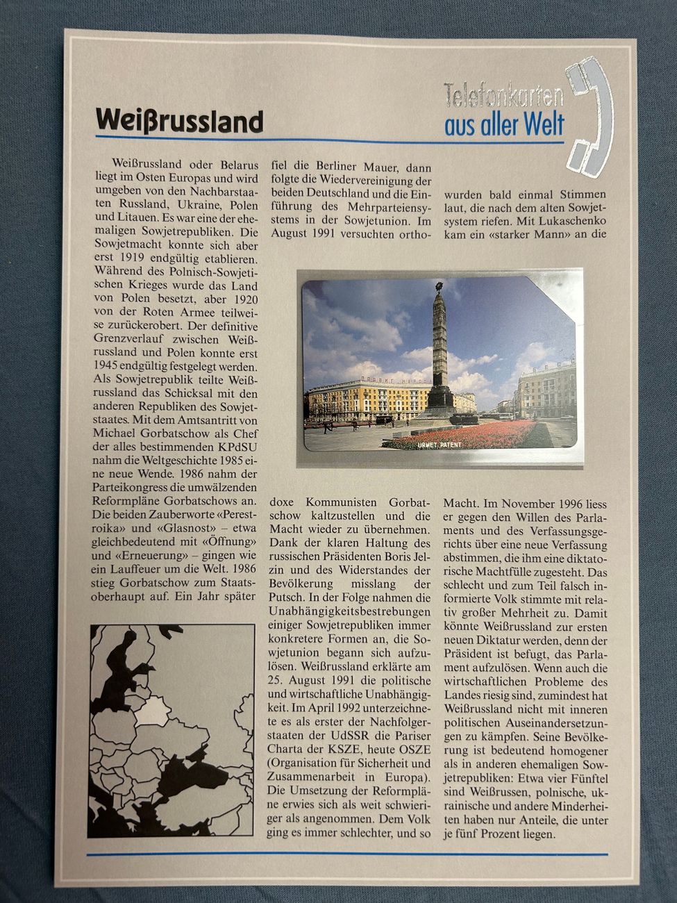 Taxkarten Global Weissrussland  Global Taxkarte 