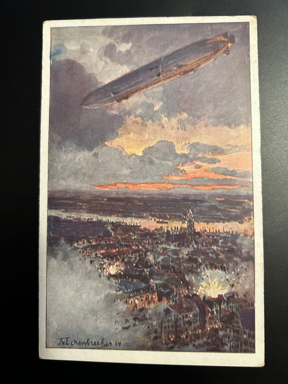 Zeppelin Postkarte 32  Diverses Zeppelin Postkarte