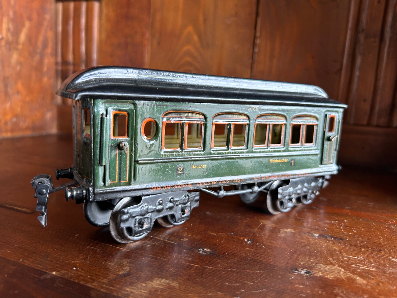 Märklin 4 achsiger Personenwagen Märklin Personenwagen von 1929 Eisenbahnen  