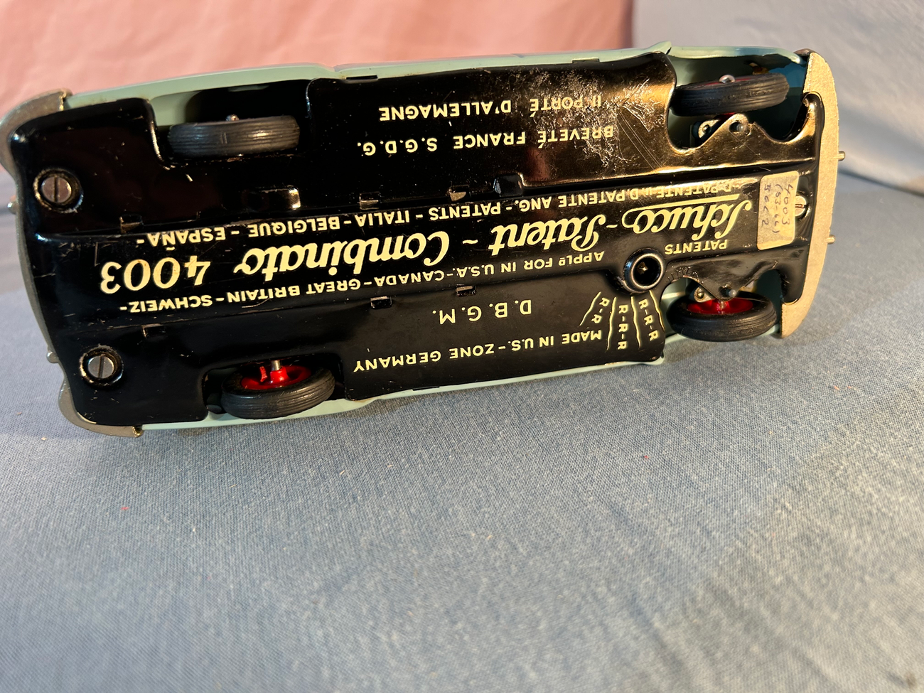 Schuco 4003 blau Schuco 4003 Cabriolet  SCHUCO 4000 