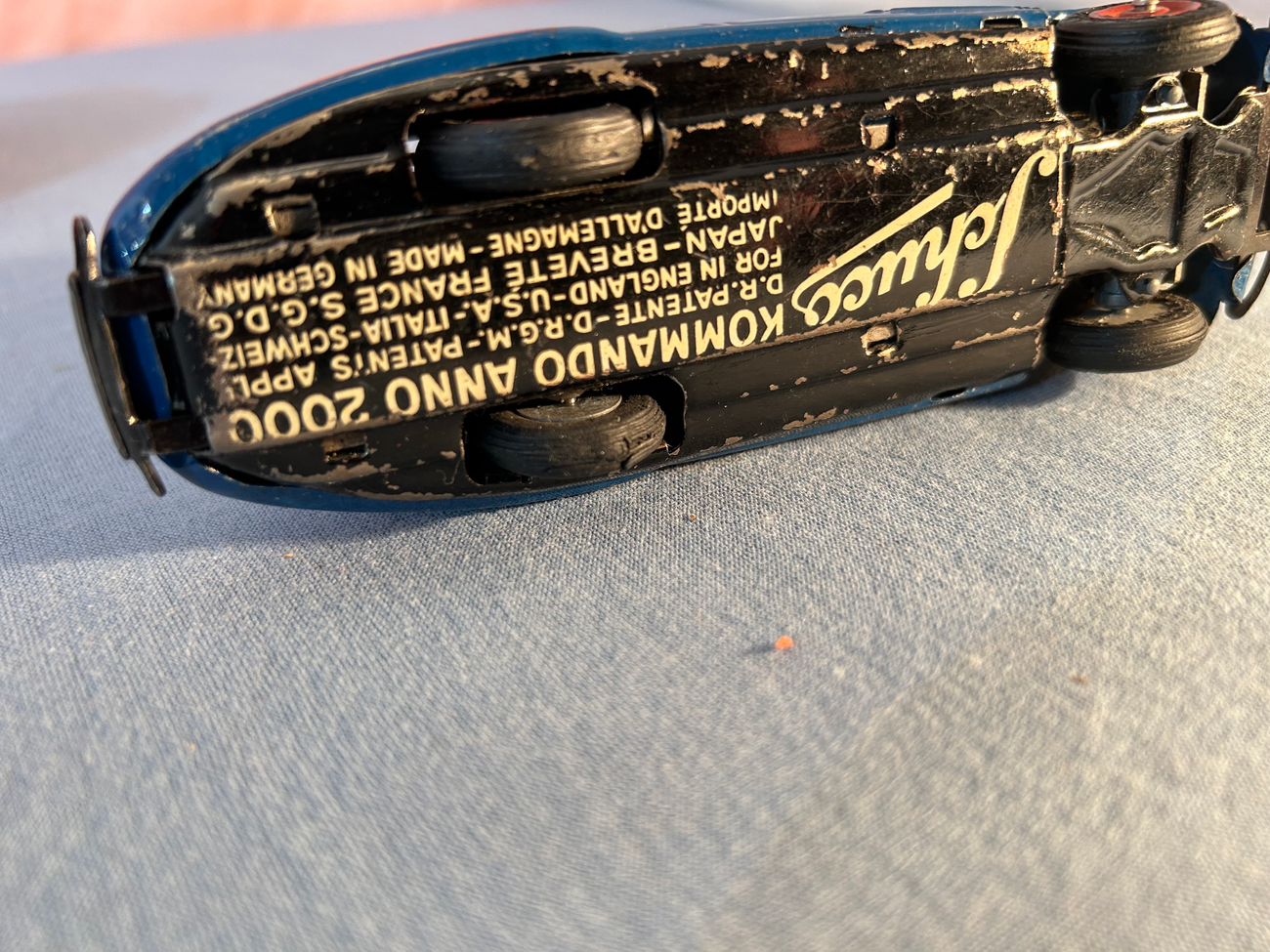 Schuco Kommando 2000 blau Gebrauchen Zustand  SCHUCO 2000 