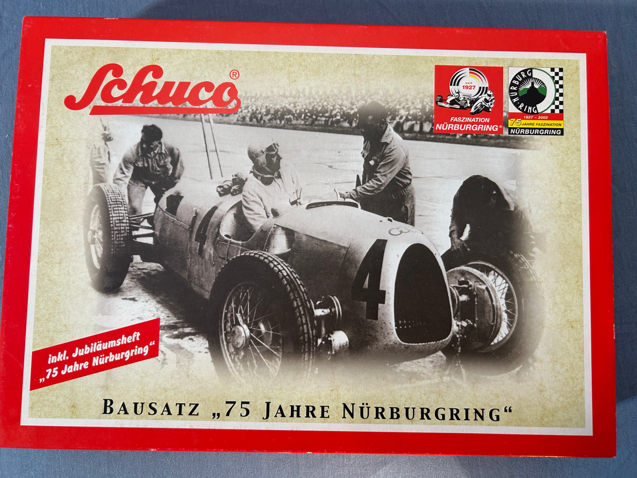 Schuco Montagekasten Bausatz 75 Jahre Nürnbergring SCHUCO Montagebaukasten 