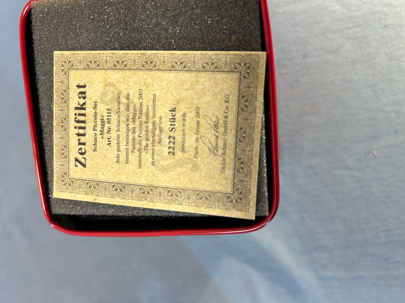 Schuco Piccolo Ser Schuco limitierte Auflage 2222 Sück  SCHUCO Diverses 