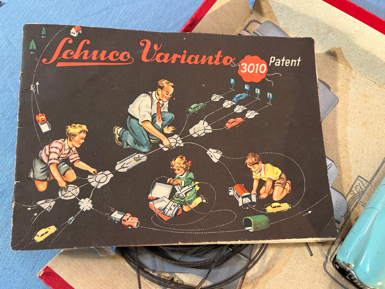 Schuco Varianto 3010 Original Karton schlechten Zustand SCHUCO Varianto Elektro