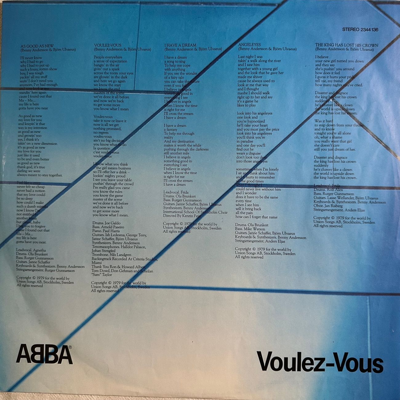 ABBA - VOULEZ-VOUS 1979 Pop  