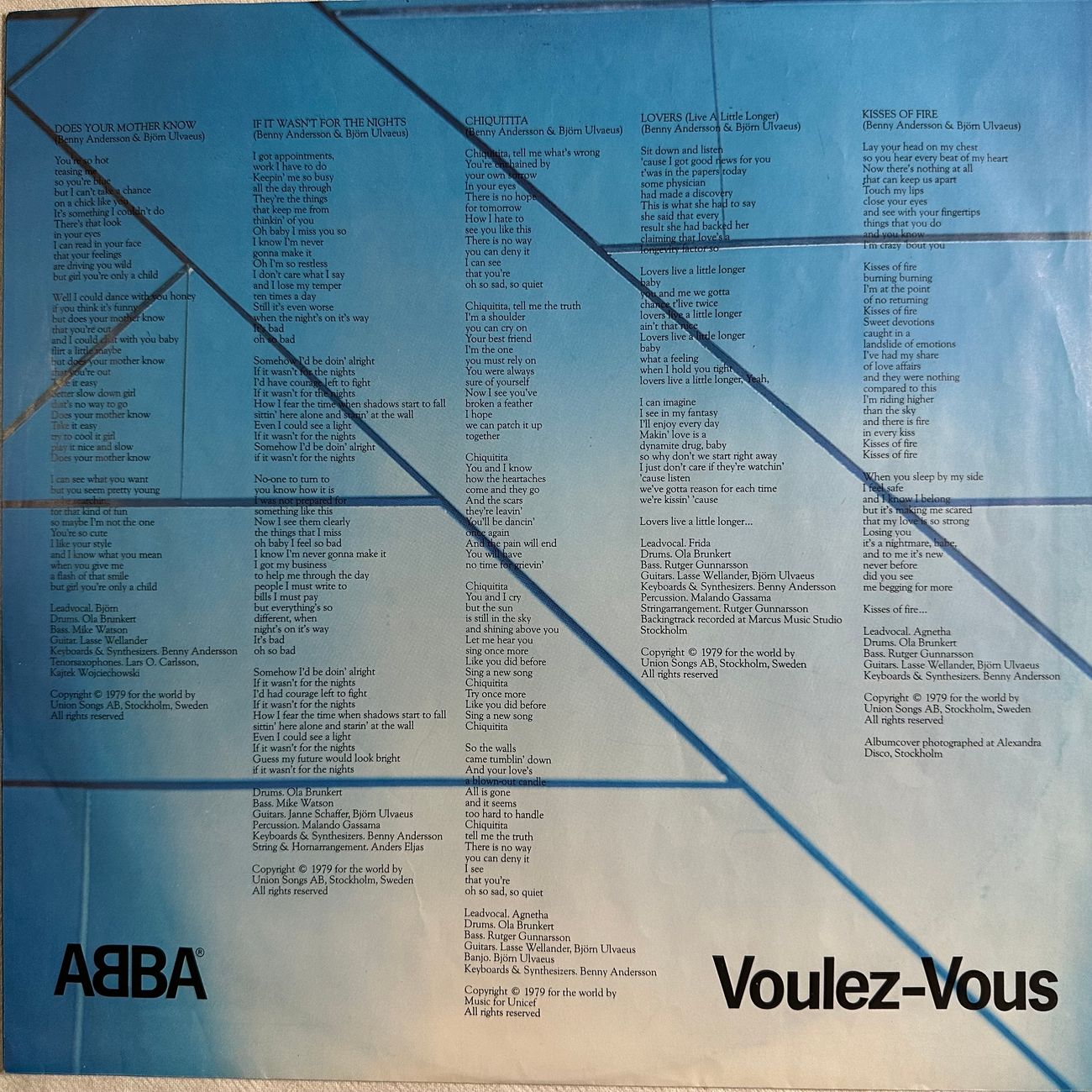 ABBA - VOULEZ-VOUS 1979 Pop  