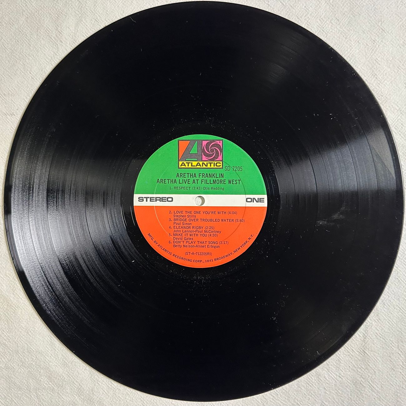 ARETHA - LIVE AT FILLMORE WEST 1987 R&B  