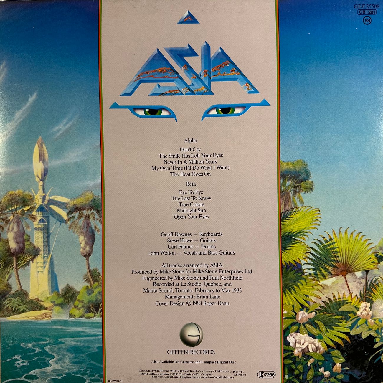 ASIA - ALPHA 1983 Pop Rock  
